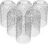 DOITOOL 6 Pack Gutter Downsport Guards 3 Inch Expandable Aluminium Filter Strainer, Leaf Filter Gutter Strainer Gutter Downspout Protectors, Stops...