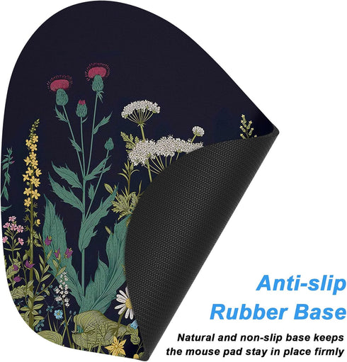 Rimilak Small Mouse Pad 6 x 7 Inch, Irregular Mini Mouse Pad with Non-Slip Rubber Base, Waterproof Compact Mouse Mat for Laptop Computer Wireless ...