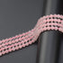 LPBeads 200Pcs Polished 6mm Round Natural Rose Quartz Gemstone Loose Beads with Stretch Cord for Jewelry Making Bracelets...