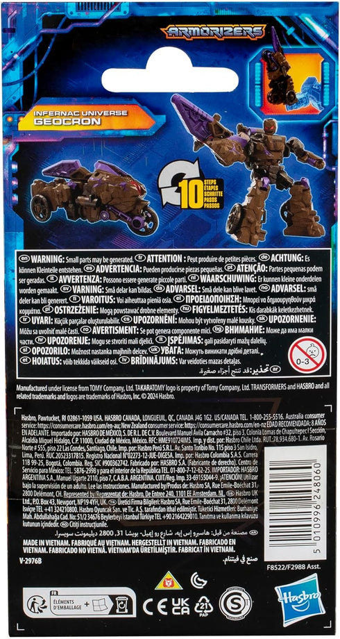 Transformers Legacy United Core Class Infernac Universe Geocron, 3.5-inch Converting Action Figure, 8+...