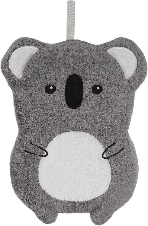 SHIDOW Cute Hand Towels Animals, Kitchen Hand Towels Cute Animals,Bathroom Kitchen Home Cleaning Tool (Grey)...
