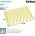 Kraus Multipurpose Workstation Sink Roll-Up Dish Drying Rack, Colander and Trivet in Yellow, KRM-11YL...
