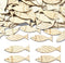 Ipotkitt 100 Pcs Random Undyed Wooden Fish Charms Old Lace Sea Animal Cutouts Unfinished Wood Summer Pieces for DIY Craft Supplies Keychain Home P...