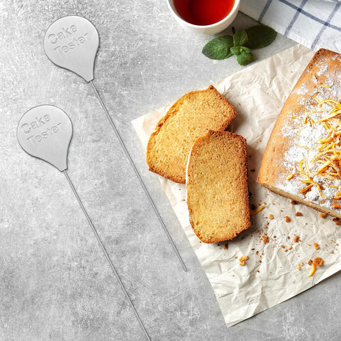 Cake Tester for Baking, 4 Packs Cake Testers for Baking Doneness and Reusable Cake Testing Stick 7.9 in Stainless Steel Skewer Omesata...