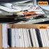 Framendino, 80 Pack 3 Hole Punched Magazine Holders for 3 Ring Binder Magazine Organizer Ring Binder Insert Strips for File Book Craft Paper...
