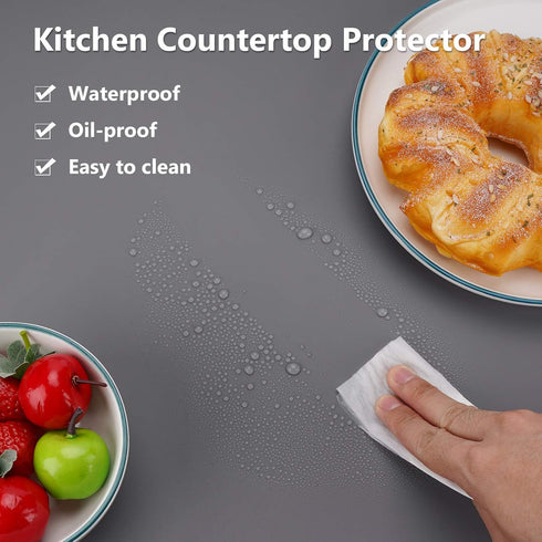 Gartful Silicone Mats for Kitchen Counter, Large Silicone Countertop Protector 25" by 17", Nonskid Heat Resistant Desk Saver Pad, Multipurpose Mat...