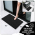Yimobra Bathroom Rugs Non Slip Washable 32x20 Inch - Ultra Soft Absorbent Chenille Bath Mat, Quick Dry Shaggy Floor Carpet for Tub Shower, Black H...