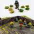Woohome 112 PCS Static Grass Tuft Model Grass Tufts Railway Artificial Grass, 4 Color Bushy Tuft Flower Cluster Vegetation Groups for DIY Architec...
