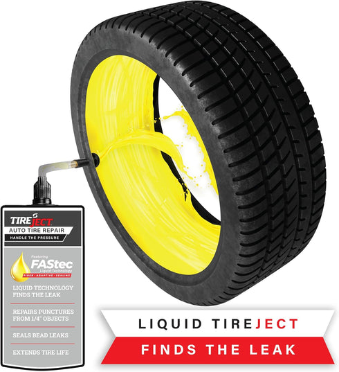 TireJect Automotive Full-Size Truck/SUV 2-in-1 Tire Sealant & Bead Sealer Kit for tire Repair of leaks and punctures...