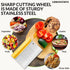 Urbanstrive Bench Scraper for Baking, Stainless Steel Dough Cutter and Scraper Tool Kitchen, Kitchen Scraper Food Scraper Tool Pizza Cutter Food C...