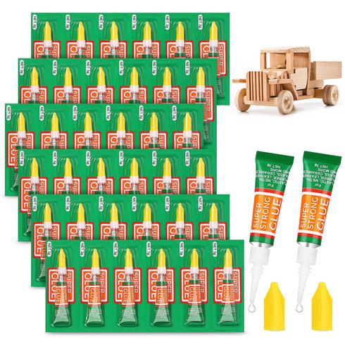 36 X 3G Super Strong Glue Fast Drying Liquid, Premium Super Glue Kit with Anti Clog Caps Thick Viscosity Cyanoacrylate Glue for Plastic, Metal, Pl...