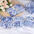 50 Sheets Moroccan Mosaic Tissue Paper,19.7 x 28 Inch Gift Wrapping Tissue Paper Blue Tiles Partern Art Tissue for Wedding Invitation Bridal Showe...
