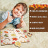 Leaf Wooden Jigsaw Puzzles with Knobs Educational Learning Stem Toys Thanksgiving Montessori Puzzle Christmas Mushroom Preschool Early Puzzle(Leaf...