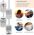 Inkstone Dogtag Necklaces | (4 Pack) | Bible Verses Psalm 56:3, Isaiah 40:31, and Matthew 7:7" | Wholesale Bulk Religious Party Favors and Christi...