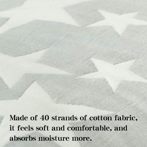 NTBAY 3 Layer Toddler Blanket, Muslin Cotton Jacquard Bed Blankets, Lightweight Thermal Baby Blanket, Super Soft and Warm Crib Blanket for All Sea...