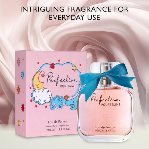 Perfection for Women Eau De Parfum- Floral & Fruity Accord - Aromatic, Green Scent with Almond Milk with Woody Base - Casual Wear Fragrance - Eleg...