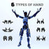 (Assembed 3D Printed 5.54'' Dummy13 Action Figure, Multi-Jointed Tian13, Articulated T13 Desktop Decoration,12 in 1 d13 Accessories Best Birthday ...