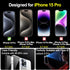 2 PACK Compatible with iPhone 15 Pro Compatible with iPhone 15 Privacy Screen Protector Gradient colorful 25 Degree Anti Spy Tempered Glass Anti B...