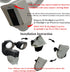 Silicone Skin Case Cover Compatible with Ring Floodlight Camera - Sun Glare, UV & Weather Protection Skins Cover - Black...