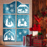 11 Pieces Christmas Nativity Scene Stencils Nativity of Jesus Stencil Reusable DIY Drawing Stencil for Painting on Wood Canvas Reusable Nativity S...