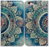 Case for iPhone SE 2022/iPhone SE 3rd Gen/iPhone SE 2020, Green Circular Mandala Wallet Flip Leather Cover Case with Credit Card Slot ID Card Hold...