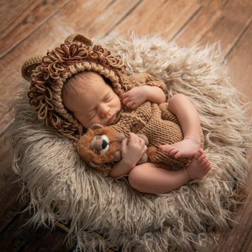 M&G House Newborn Photography Outfits Baby Crochet Knitted Photoshoot Props Animal Costume Set...
