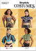 Simplicity Misses' Costume Tops Sewing Pattern Kit, Code S9627, Sizes 6-8-10-12-14, Multicolor...