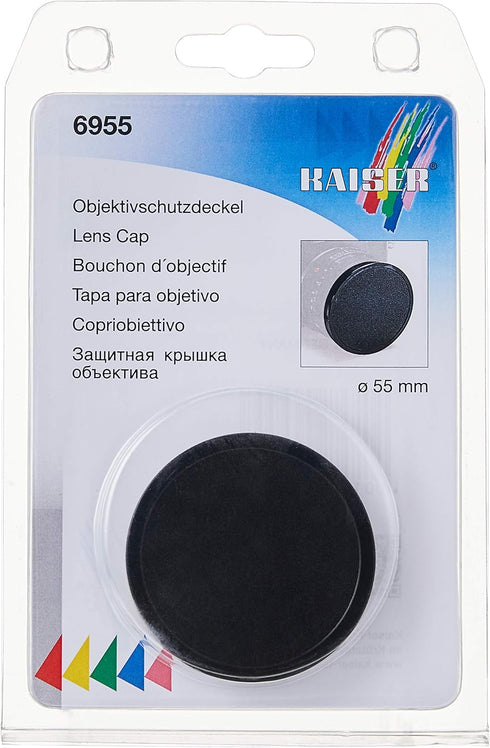 Kaiser 206955 55mm Slip-On Lens Cap (Black)...