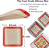 Square Silicone Baking Mats for 9 Inch Cake Pan, 8.5" Food Grade Non-stick Reusable Silicone Mat for Baking Pan for Bread/Pastry/Toast/Pie, Profes...