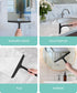 JULY HOME Premium All-Purpose Silicone Squeegee 11 inch, Stainless Steel Core, Shower Accessories - Bathroom Cleaner for Mirror, Car, Window, Tile...