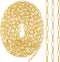 ANCIRS 12 Feet Gold Plated Paperclip Chain for DIY Jewelry Making, 4mm Oval 14K Gold Plated Brass Necklace Paperclip Cable Chain Link for Necklace...