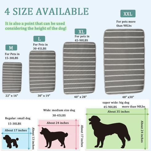 Breathable Dog Crate mat with Anti-Slip Bottom,3D air mesh Pet Crate pad,Non-stuffy Dog Sleeping mat Bed,pet mat, Machine Washable Pet Mat for Dog...