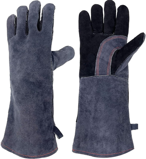 Animal Handling Gloves,Snake Handling Gloves Bite Proof,Reinforced Leather,Multipurpose Pet Glove for Cat Bird Snake Parrot Lizard Wild Animals Re...