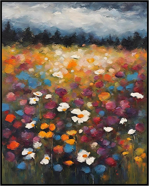 Posterizer 1 pcs-floral- plants design for nature lovers-oil painting style 12-Floral & Botanical Art-Landscape & Nature Art-Decor for Home & Offi...