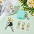 PH PandaHall 24pcs Flower Keychain, Daisy Enameled Charms Aesthetic Keychain Car Key Ring Pendant Key Chains for Mom Mother's Day, Handbag Bag, Ea...