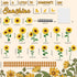 Sunflower Bulletin Board Decoration Sun Flower Cutout Set with Butterflies Fences Bulletin Cardboard with Motivational Sayings Cutouts for Classro...