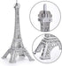 ESHATO Silver Metal Eiffel Tower Statue, 7inch Decorative Figurine Replica Stand Holder for Cake Topper Table Decor Gift Party Home Decoration...