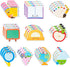 30 Pack Teacher Sticky Notes - Teacher Notepads Book Pencil Ruler Shaped Set Self Sticky Writing Memo Pads Page Marker for Teacher Appreciation Gi...