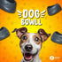 Dog Face Bowl, Food and Water Non Slip Anti Skid Stackable Pet Puppy Dishes for Small, Medium and Large Dogs (blue)...