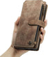 UEEBAI Wallet Case for Samsung Galaxy S21 Ultra 5G, Premium Handmade PU Leather Phone Case Card Slots Magnetic Closure Zipper Pocket Kickstand Fli...