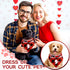2 Pieces Valentines Day Dog Bandana Buffalo Plaid Valentine Scarf Red Black Checked Puppy Bandanas Personalized Dog Bandana Custom Dog Bandana for...