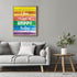 Posterizer 1 pcs-I'll Just Be Happy Today-Rainbow Quote-Motivational & Inspirational Art-Gay & LGBTQ Art- School and classroom art- unframed wall ...