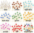 BambooMN 3.9" Decorative Acrylic Butterfly Bamboo Cocktail Fruit Sandwich Picks Skewers for Catered Events, Holiday, Restaurants or Buffets Party ...