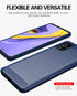 MAIKEZI Soft TPU Slim Fashion Anti-Fingerprint Non-Slip Protective Phone Case Cover for Samsung Galaxy A51 4G (Black Brushed TPU)...