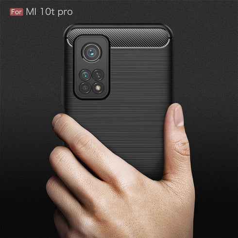 Case Compatible with Xiaomi Mi 10T Case, Compatible with Xiaomi Mi 10T Pro Case, Carbon Fiber Texture Design Shock Absorption Case Made for Xiaomi...