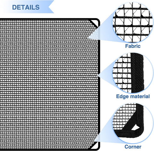 E&K 36"x36" Outdoor AC Unit Cover Air Conditioner Compressor Mesh Top Cover for Outside with Bungee Cords Protect from Leaf Dust and Debris...