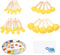 Kare & Kind 30 pcs Round Sponges Brush Set - Painting Tools - for DIY Arts, Crafts, Stencils, Graffiti - Assorted Sizes - Foam Brush and Wooden Ha...