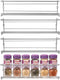 Mindspace Spice Rack Wall Mount, Pantry Cabinet Door Organizer - Set of 4 Hanging Spice & Seasoning Racks Kitchen Storage Organizer | The Wire Col...