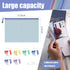 Koogel 5PCS Mesh Zipper Pouches, Zipper File Bags Poly Zip Envelopes Waterproof Puzzle Bags for A4 Paper Travel Office School Cosmetics...