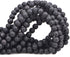 100Pcs Natural Crystal Beads Stone Gemstone Round Loose Energy Healing Beads with Free Crystal Stretch Cord for Jewelry Making (Black Lava, 8MM)...
